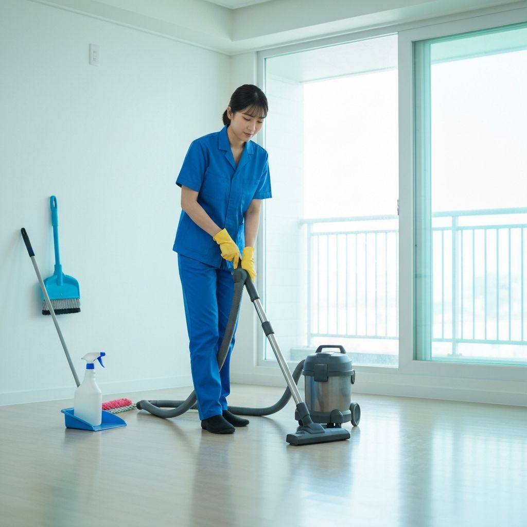 퇴실청소 서비스 현장
